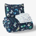 thumbnail image 1 of Mainstays Kids Glow in the Dark Gamer Reversible Comforter Set with Sheets, Twin, 5 Pieces, 1 of 8