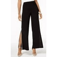 thumbnail image 1 of MSK BLACK Women's Rhinestone Trim Side Slit Pants, US X-Large, 1 of 4