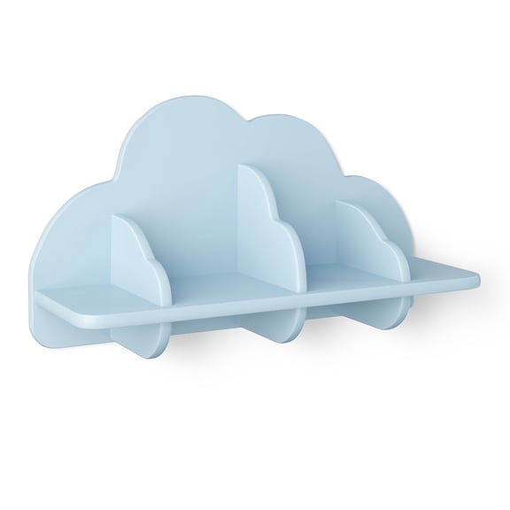 Mainstays Kids Cloud Shaped Decorative Wall Shelf, Blue