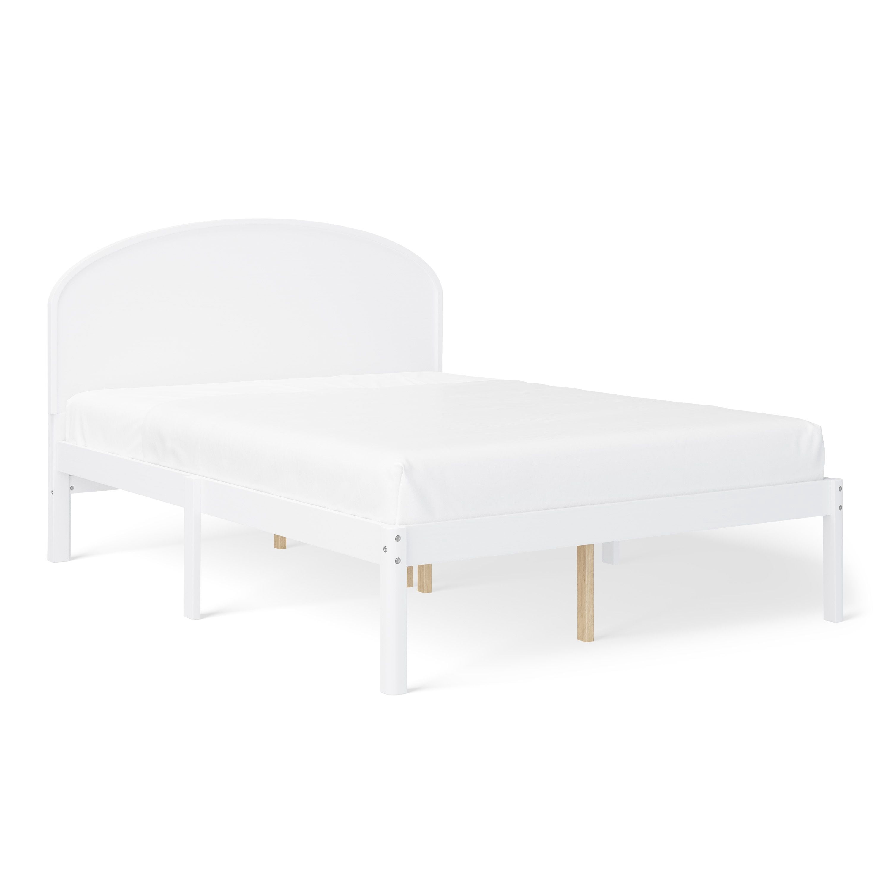 Mainstays Kids Full Size Wood Platform Bed Frame, White