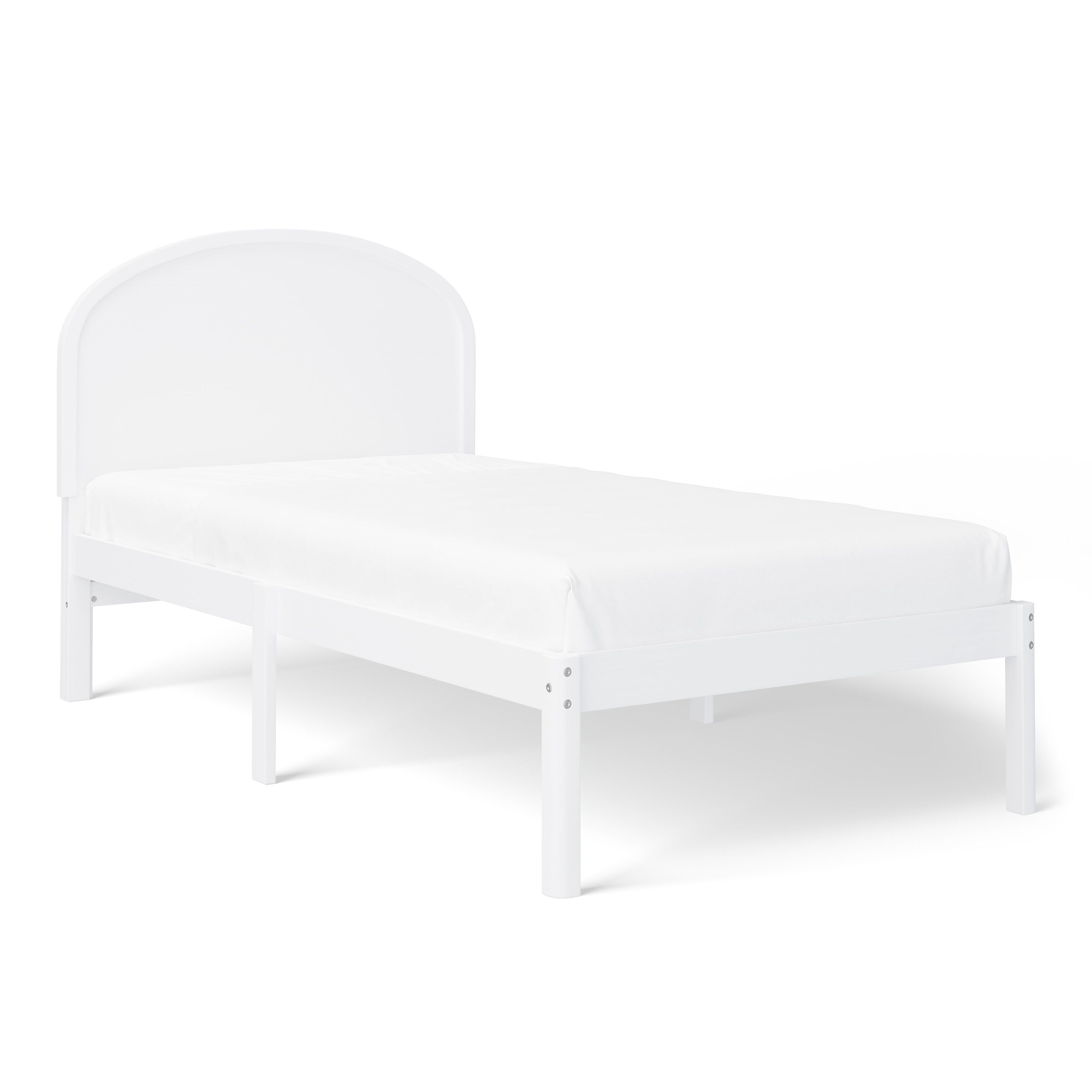 Mainstays Kids Twin Size Wood Platform Bed Frame, White