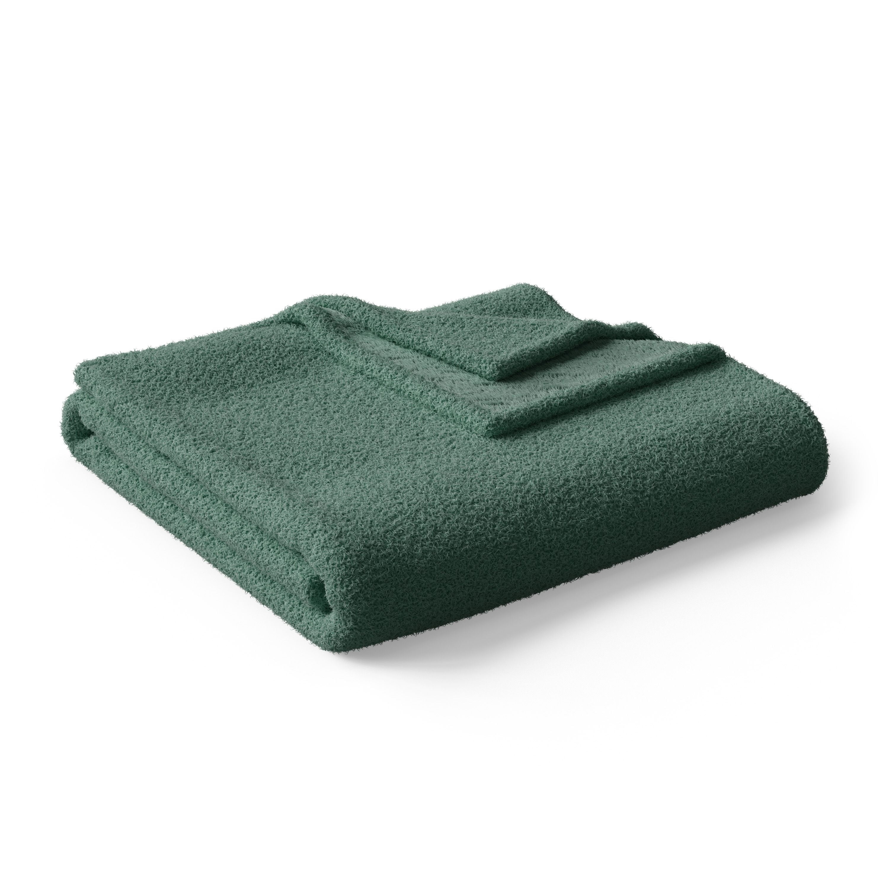 Mainstays Kids Cozy Plush Throw, Dark Green, 50" x 60"