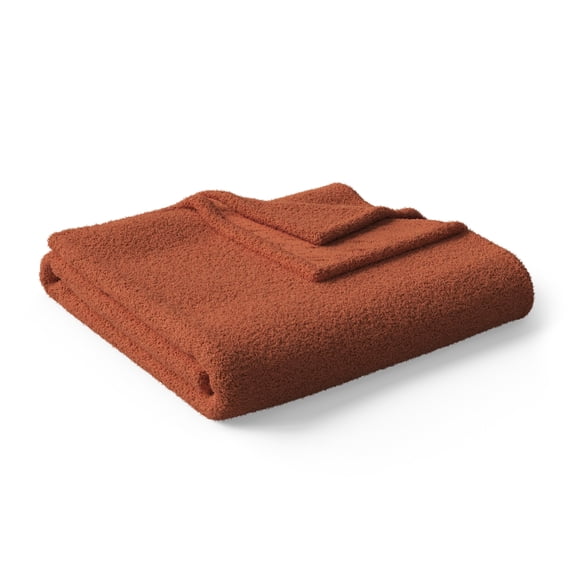 Mainstays Kids Cozy Plush Throw, Orange, 50" x 60"