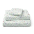 thumbnail image 1 of Mainstays Kids 100% Cotton Percale Bed Sheet Set, Twin, Meadow, 3 Pieces, 1 of 7