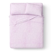 Mainstays Kids 100% Cotton Percale Bed Sheet Set, Queen, Vibrant Orchid