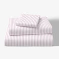 thumbnail image 1 of Mainstays Kids 100% Cotton Percale Bed Sheet Set, Twin, Light Pink Stripe, 3 Pieces, 1 of 7