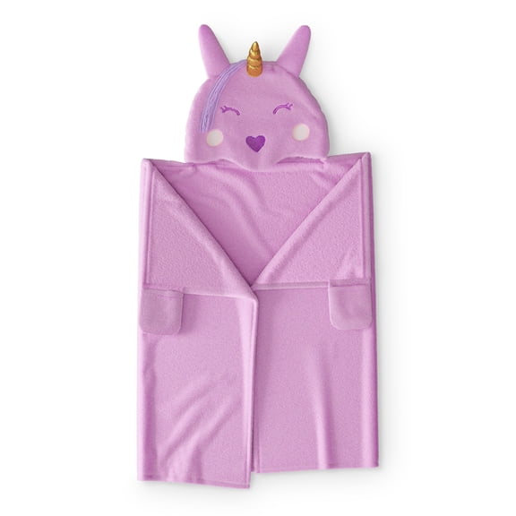 Mainstays Kids Cozy Plush Hooded Throw, Unicorn, 50" x 40"