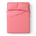 thumbnail image 1 of Mainstays Kids Microfiber Bed Sheet Set, Full, Pink, 4 Pieces, 1 of 10