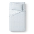thumbnail image 1 of Mainstays Kids Microfiber Bed Sheet Set, Twin, Aqua Stripe, 3 Pieces, 1 of 10