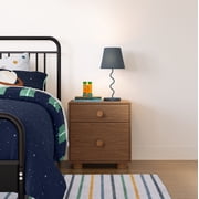Mainstays Kids Two Drawer Nightstand, Warm Walnut