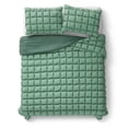 thumbnail image 1 of Mainstays Kids Light Green Puffy Comforter Set, Full/Queen, 3 Pieces, 1 of 9