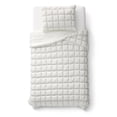 thumbnail image 1 of Mainstays Kids Puffy Comforter Set, White, Twin, 2 Pieces, 1 of 8