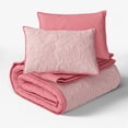 thumbnail image 1 of Mainstays Kids Reversible Butterfly Stitch Quilt Set, Full/Queen, 3 Pieces, 1 of 6