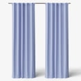 thumbnail image 1 of Mainstays Kids Spring Periwinkle Light Purple Solid Blackout Rod Pocket with Back Tabs Curtain Panel Pair, Set of 2, 30" W x 84" L, 1 of 5