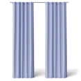 thumbnail image 1 of Mainstays Kids Spring Periwinkle Light Purple Solid Blackout Rod Pocket with Back Tabs Curtain Panel Pair, Set of 2, 30" W x 95" L, 1 of 6