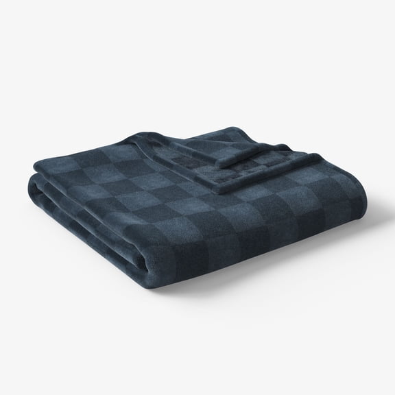Mainstays Kids Cozy Plush Throw, Blue Checkered, 50" x 60"