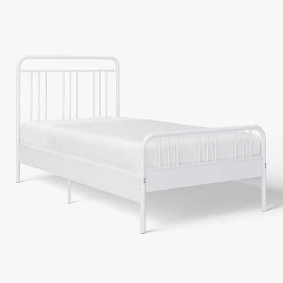 Mainstays Kids Twin Size Metal Platform Bed Frame, White