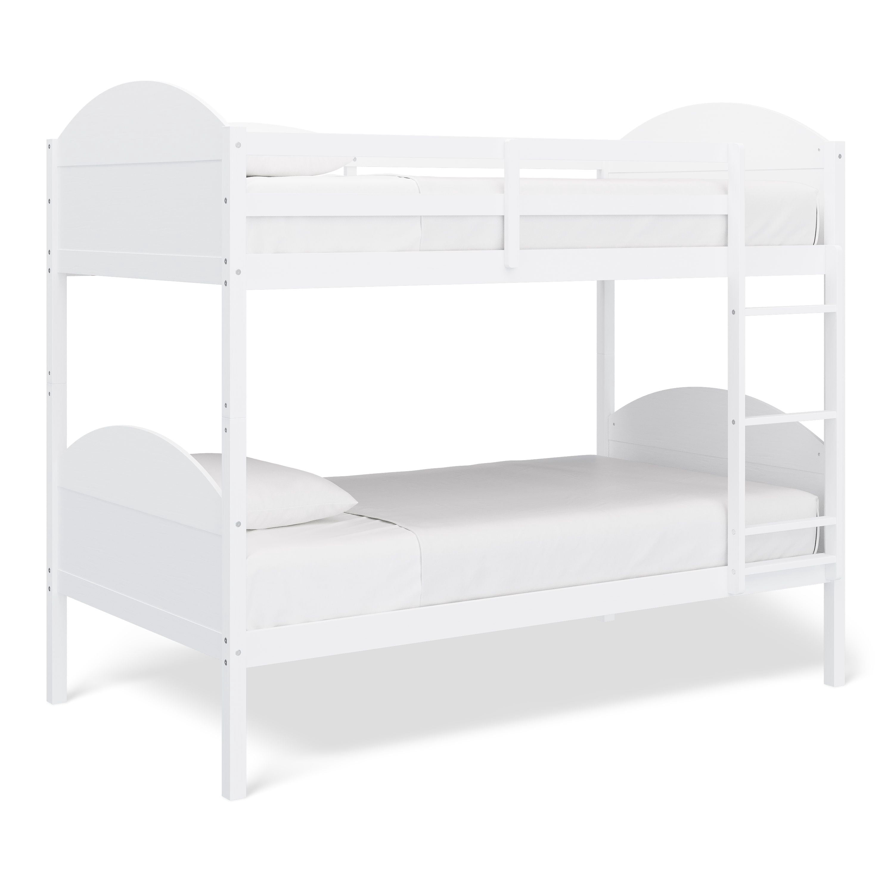 Mainstays Kids Wood Twin-over-Twin Bunk Bed, White
