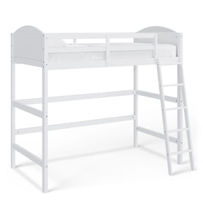 Mainstays Kids Twin Wood Loft Bed, White