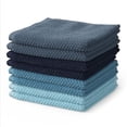 thumbnail image 1 of Mainstays Kids Cotton Washcloth Set, 12" x 12", Blue, 8 Pack, 1 of 4