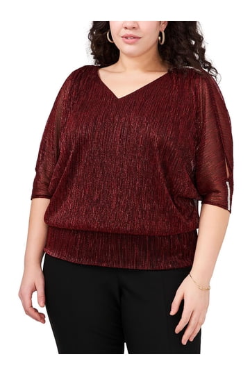 MSK Women's Plus Shirts & Blouses