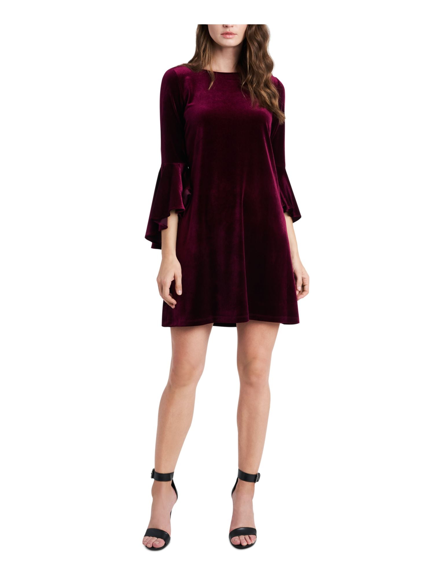Thalia Sodi Women's Crossover Dress Dark Red Size Medium