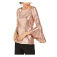 thumbnail image 1 of MSK Womens Paillettes Crew Neck Blouse, 1 of 3