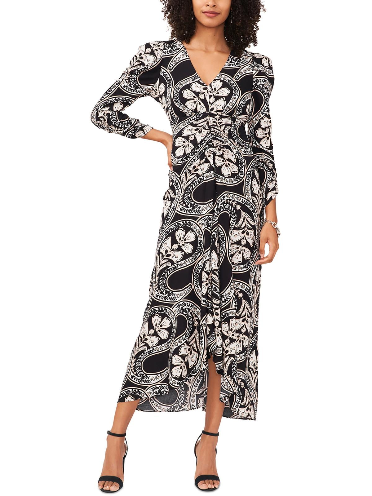 MSK Womens Printed Rayon Maxi Dress Walmart