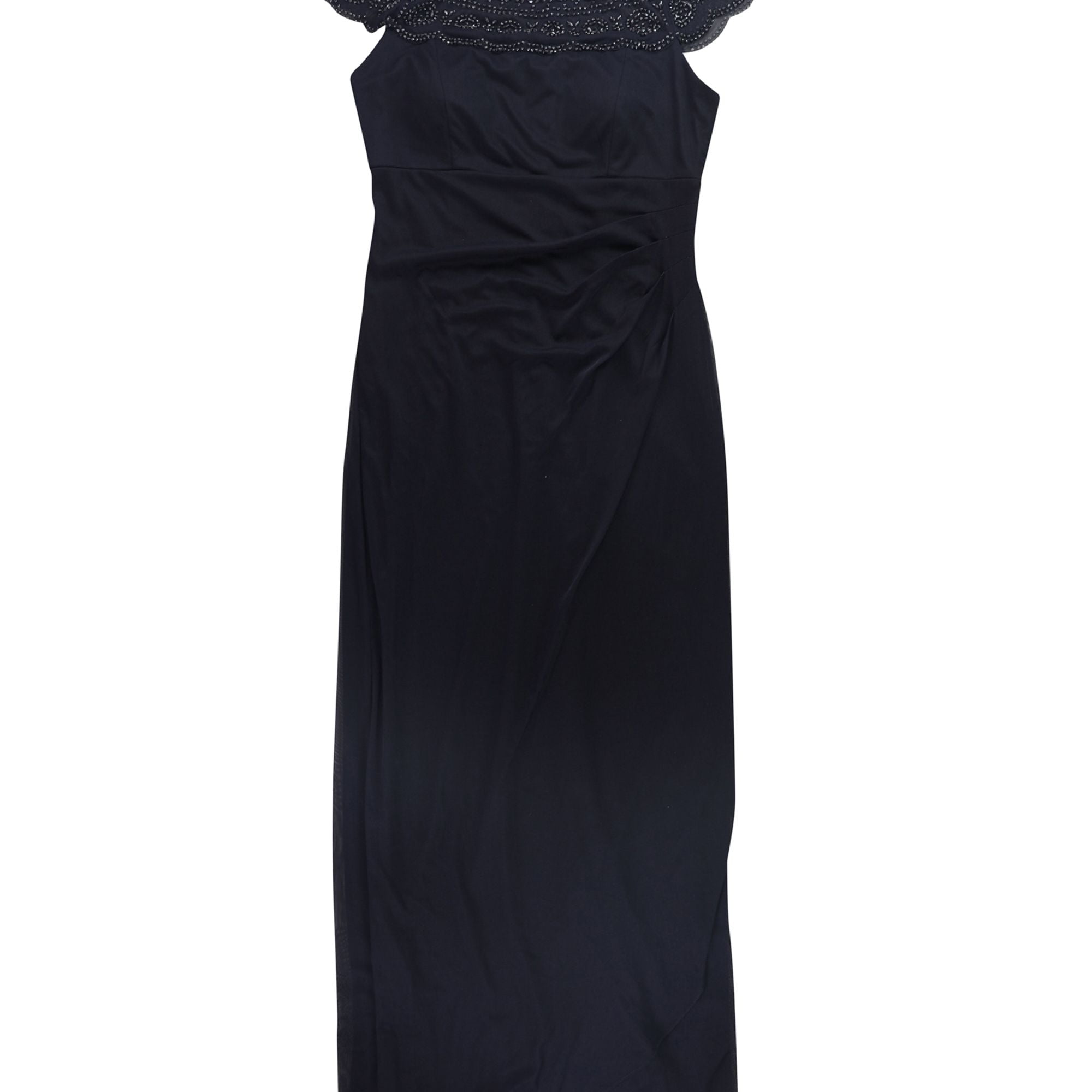 green emerald velvet dress MSK Women's Blouson Bottom Dress, Navy/Gold, 10 at Amazon Women's Clothing  store main image 0