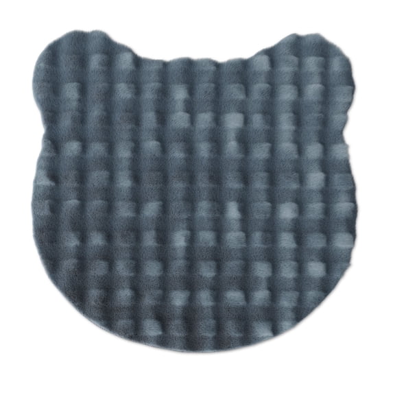 Mainstays Kids Blue Bear Bubble Fur Rug, 4 ft x 4 ft
