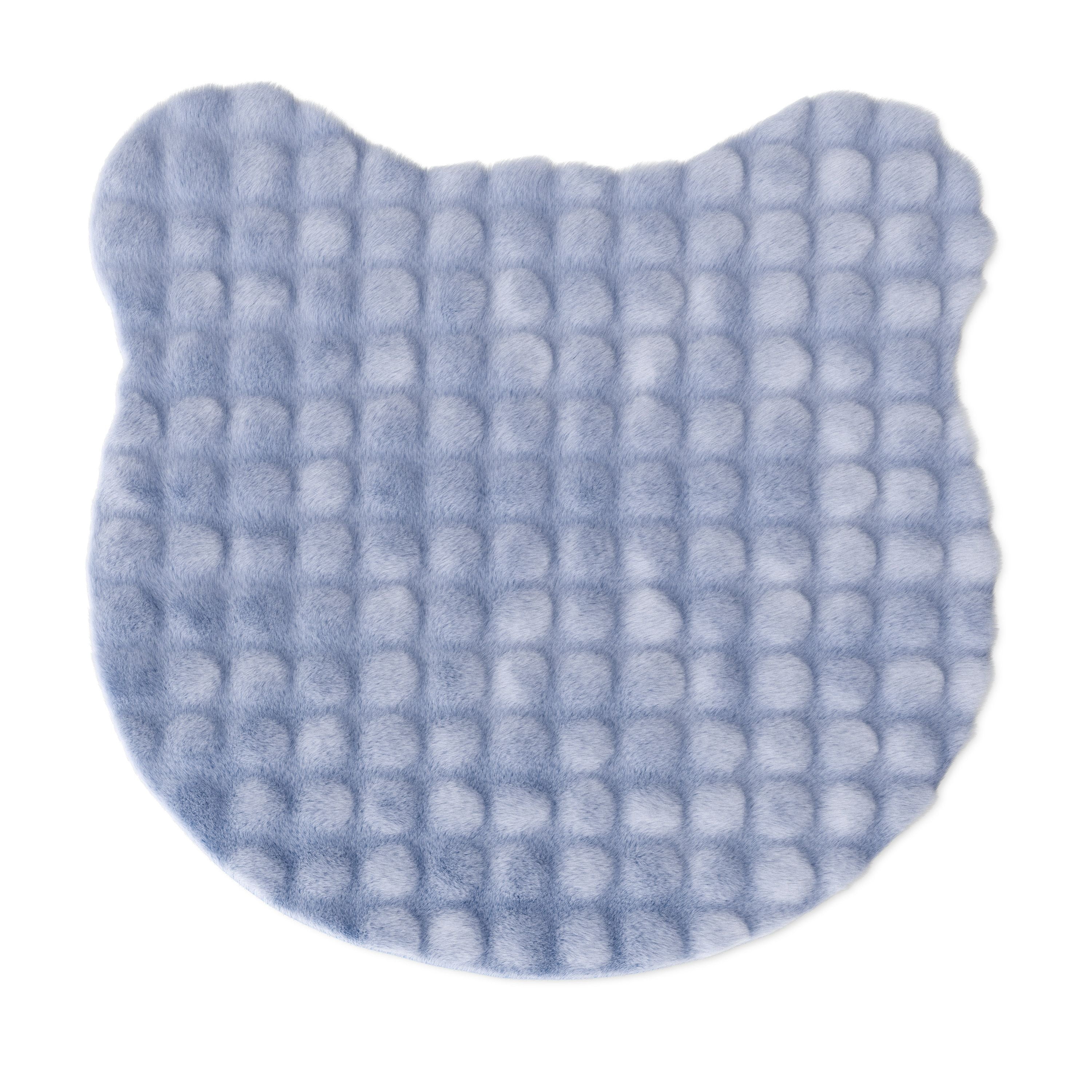 Mainstays Kids Light Purple Bear Bubble Fur Rug, 4' x 4'
