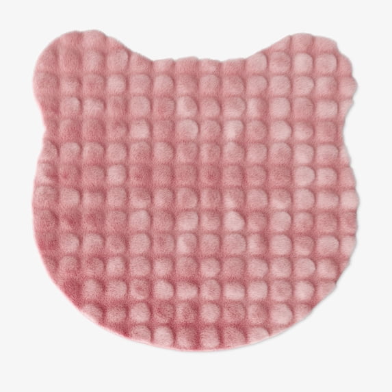 Mainstays Kids Area Rug, Light Pink Bear Bubble Fur, 4x4