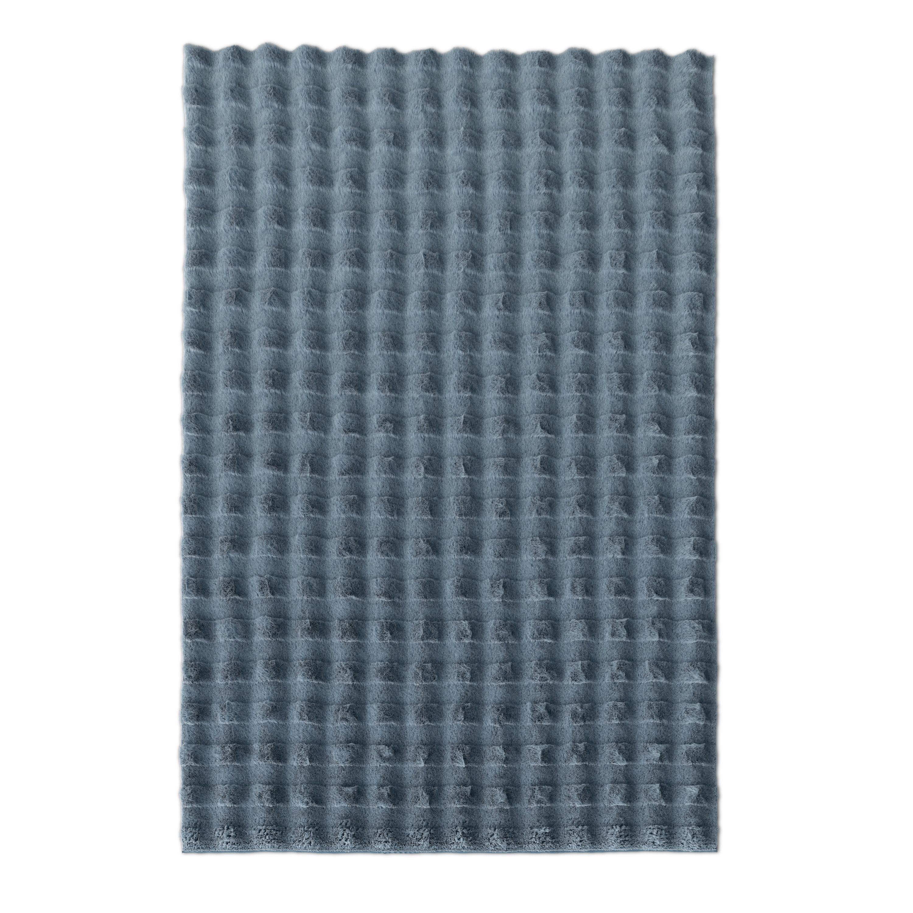 Mainstays Kids Blue Bubble Fur Area Rug, 4x6
