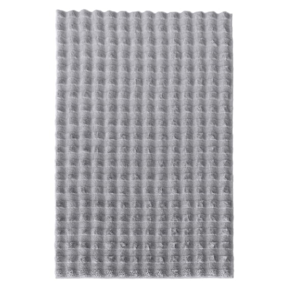 Mainstays Kids Gray Bubble Fur Area Rug, 4' x 6'