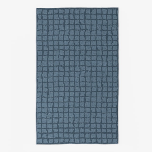 Mainstays Kids Washable Blue Grid Tufted Area Rug, 3 ft x 5 ft
