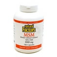 thumbnail image 1 of Natural Factors MSM, Supports Healthy Joints, Hair, Skin and Nails, 180 Capsules, 1 of 2