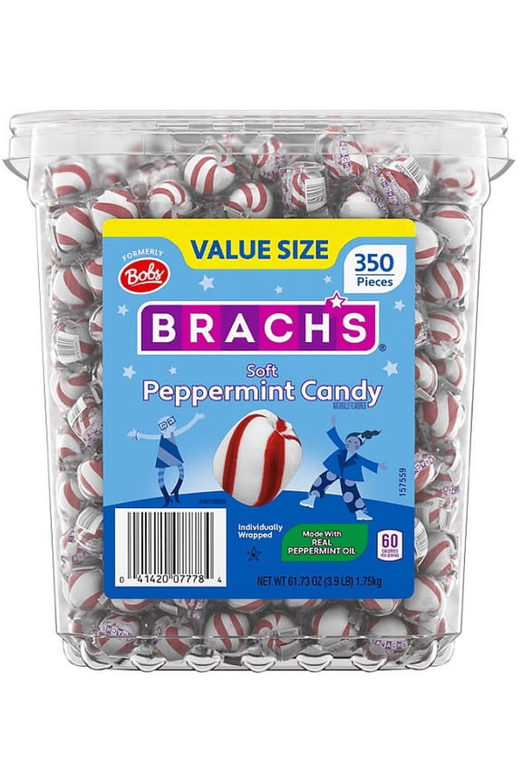 MSM Products Brach's Soft Peppermint Candies, 350 pcs.