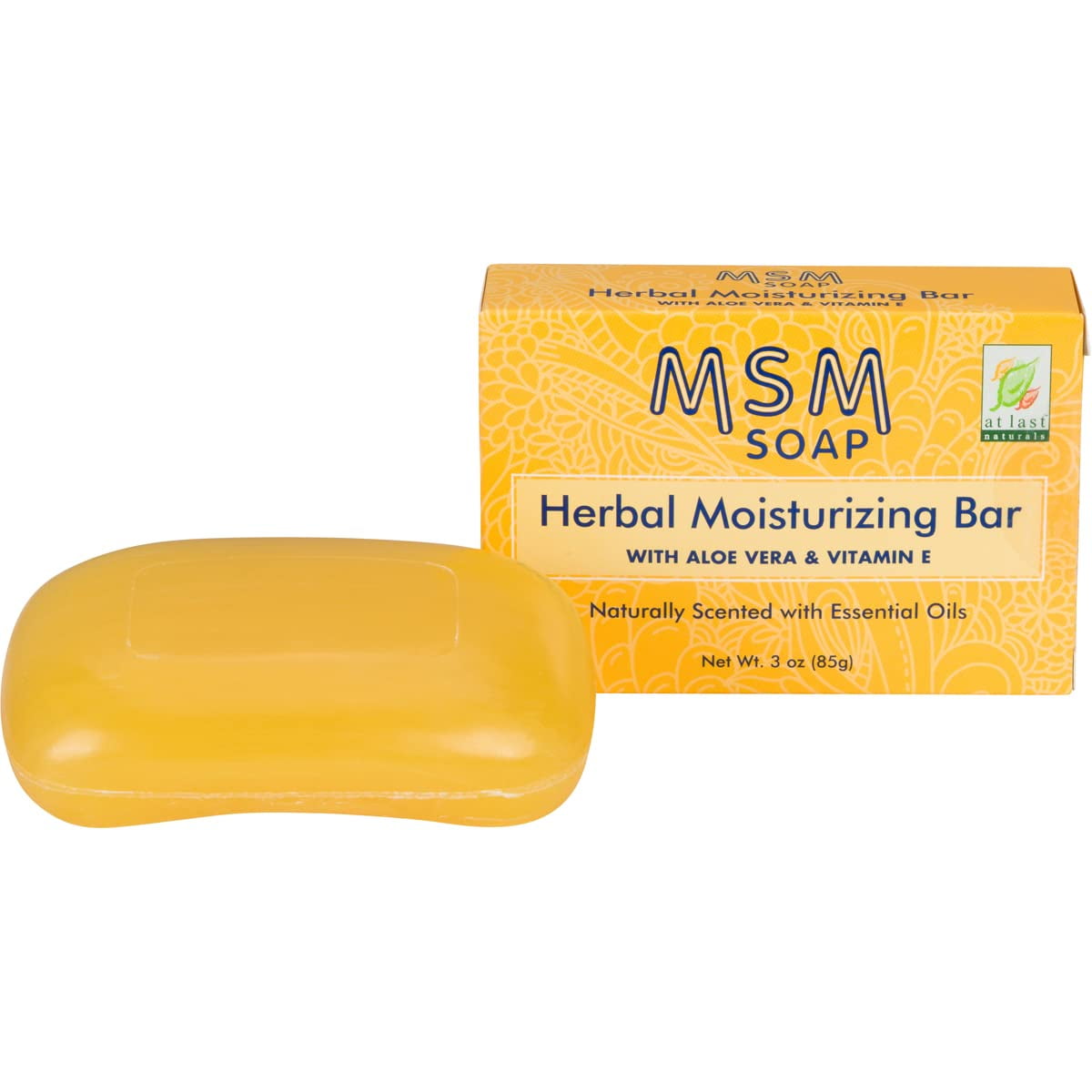 MSM Soap Bar, Reduce Fine Lines and Wrinkles, Soothing with Aloe Vera