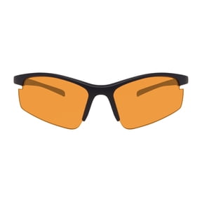 M+ Safety Adult Magnifier Safety Glasses with +2.00 Bifocal UV Orange Lenses