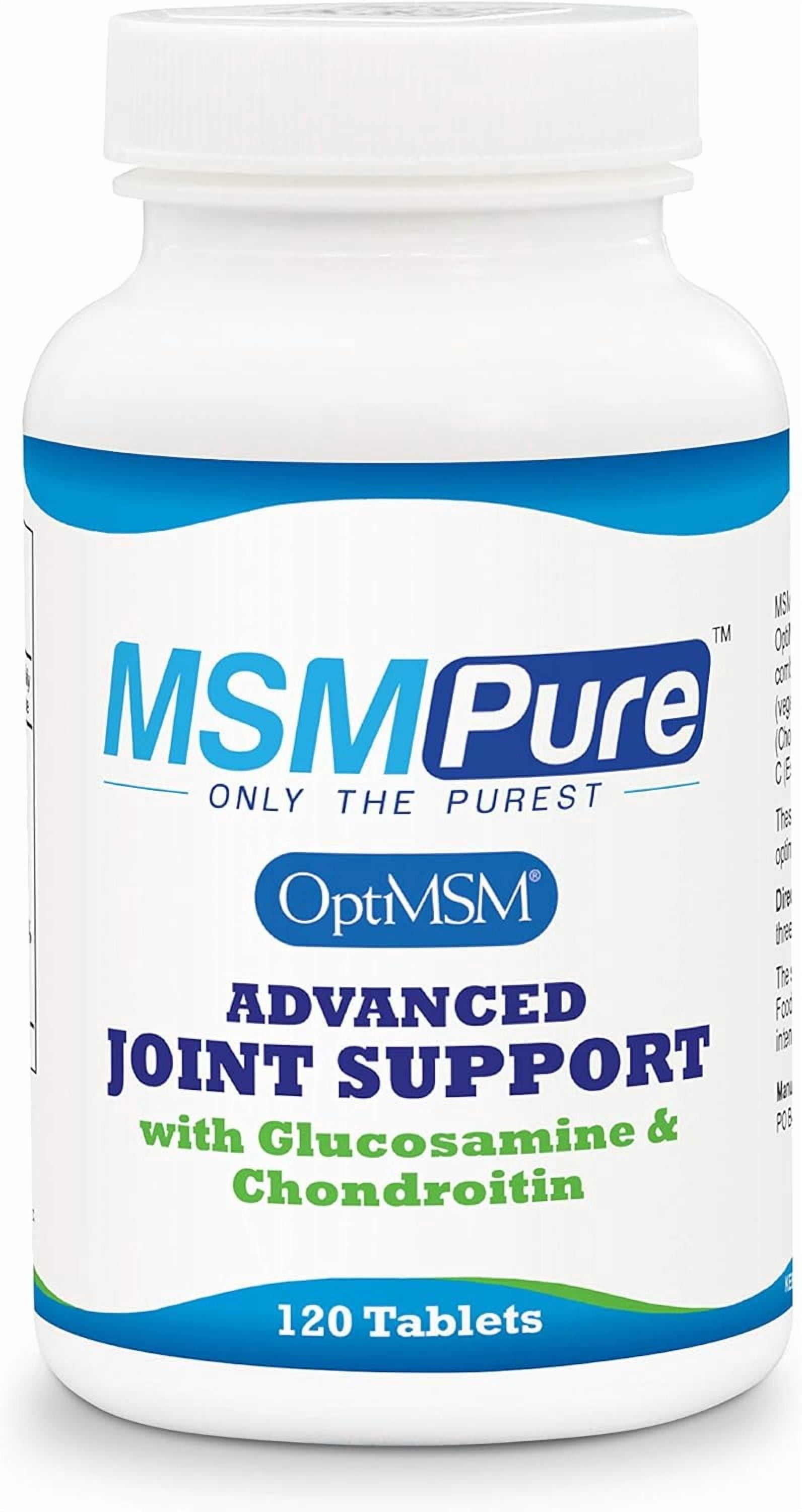 Kala Health MSMPure Advanced Joint Support Tablets with Glucosamine, Chondroitin, MSM & Ester-C, 120 Count, Healthy Mobility