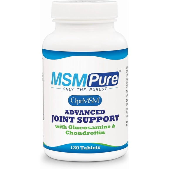 Kala Health MSMPure Advanced Joint Support Tablets with Glucosamine, Chondroitin, MSM & Ester-C, 120 Count, Healthy Mobility