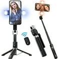 MSOVA Extendable Selfie Stick 45" Lighted Selfie Stick Tripod with
