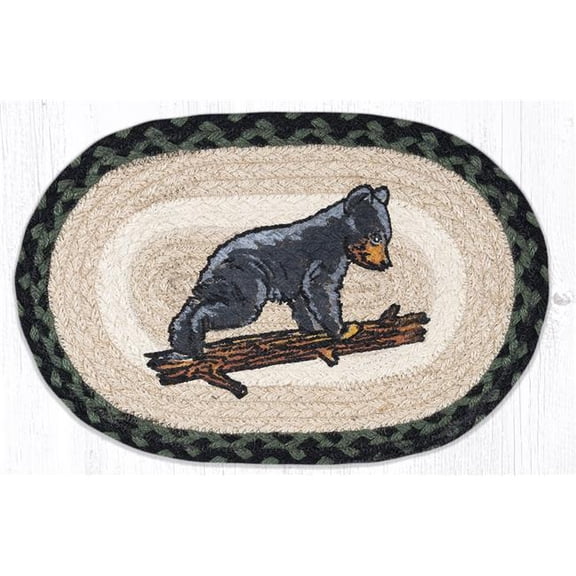 MSP-116 Bear Cub Printed Oval Swatch 10 x 15 in.