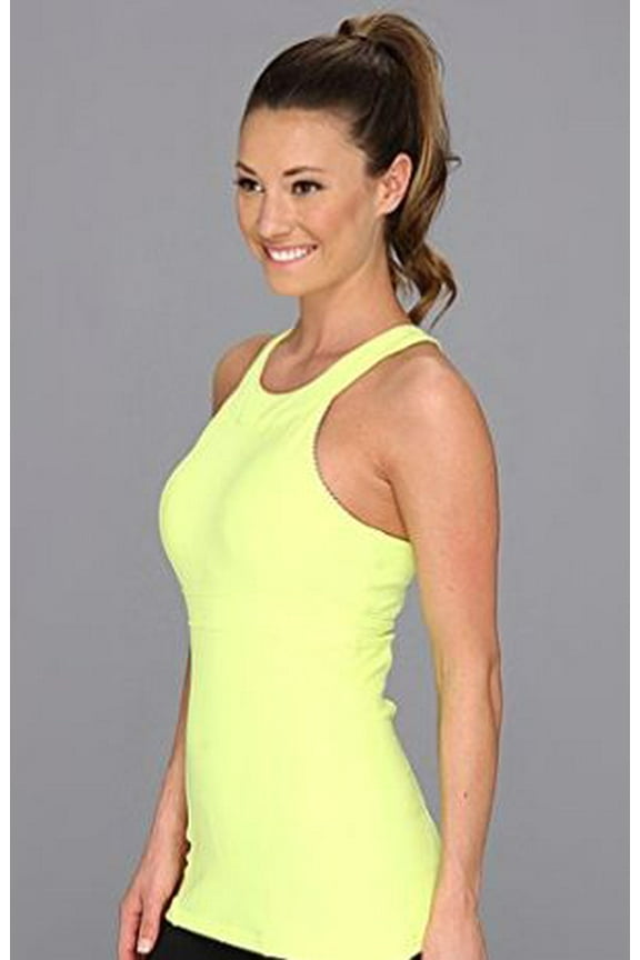 MSP by Miraclesuit Women's Yellow Hi Neck Tank Interior Bra Core Control, M