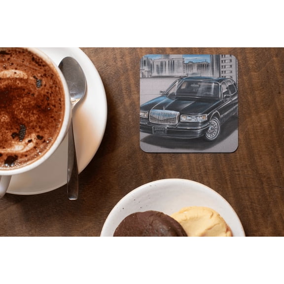 MSP town car - MaddK Studio - Drink coaster