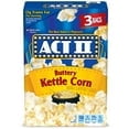Act II Kettle Corn Microwave Popcorn, Sweet and Salty Popcorn, 2.75 oz, 3 Count-Pack of 4