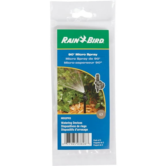 MSQ2PKS Riego por Goteo roscado Micro-Spray boquilla, 90 Trimestre Crculo Patrn, 0 '- 10.3' Roce Distancia, paquete de 2