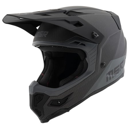 MSR Carbon Hex Motocross, Dirt Bike Helmet w/MIPS Large Matte Black/Grey