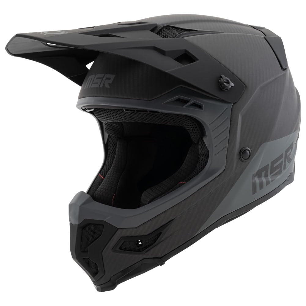 MSR Carbon Hex Motocross, Dirt Bike Helmet w/MIPS X-Large Matte Black/Grey