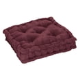 thumbnail image 1 of Tufted Booster Cushion, Burgundy, 1 of 3